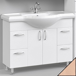 Водолей Тумба с раковиной Колумбия 105 дуб – фотография-1